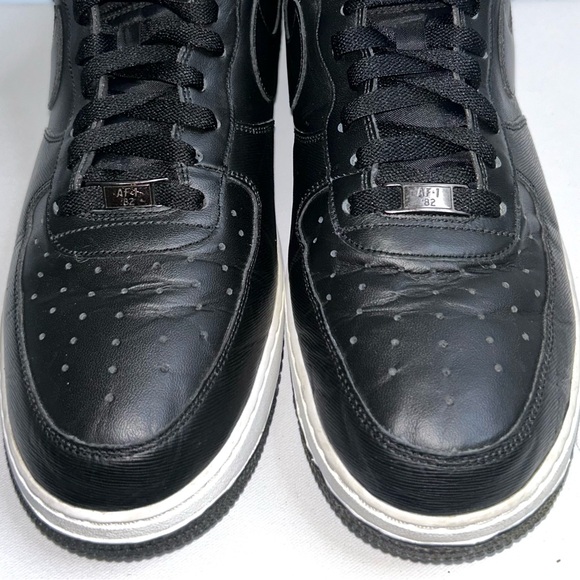 Nike Air Force 1 07' Vintage Men's Black Sneakers, 315122-036-Size 12-RARE 2010! - Picture 3 of 8